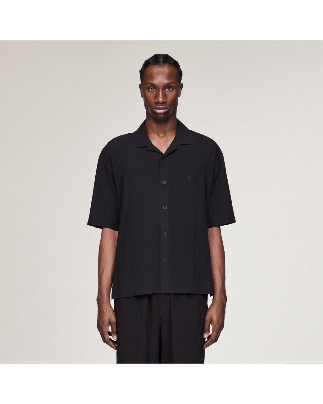 Adidas Black Y-3 Ultralight Woven Shirt for men