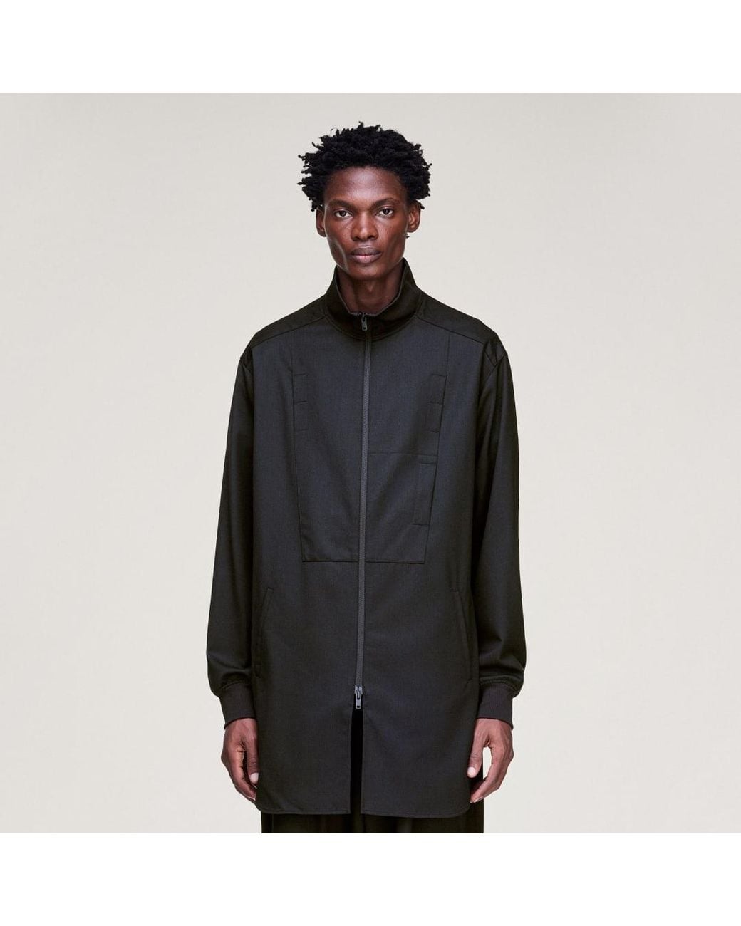 Adidas Black Y-3 Refined Wool Long Track Top for men