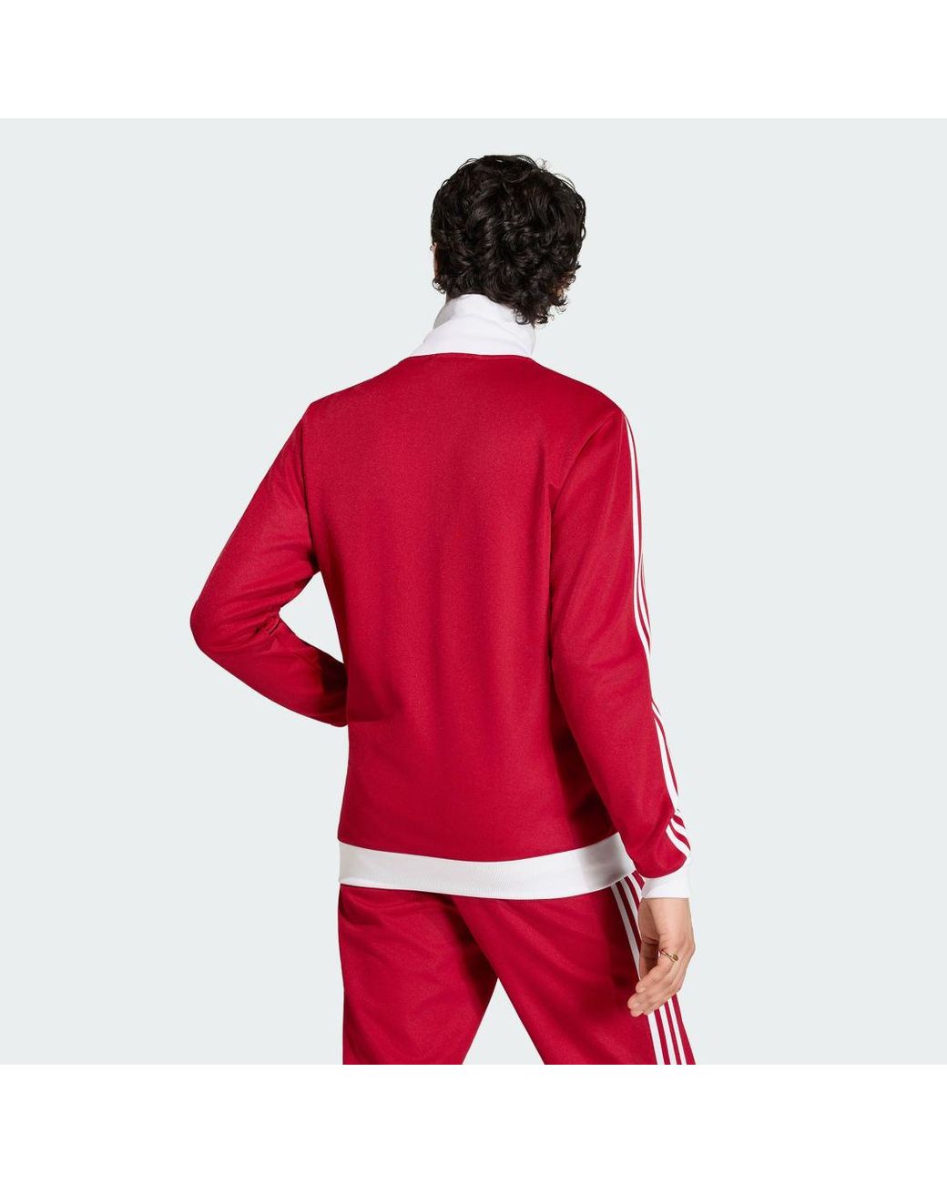 Adidas Red Sweatshirt Adidas Beckenbauer Tt Team Victory for men