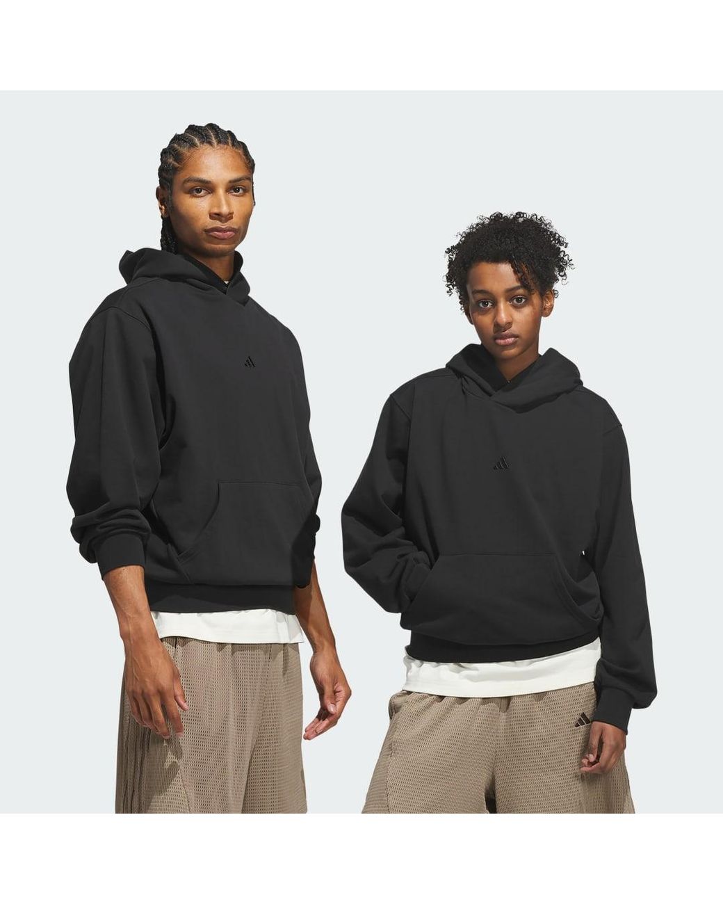 Adidas Black Basketball Fleece Hoodie