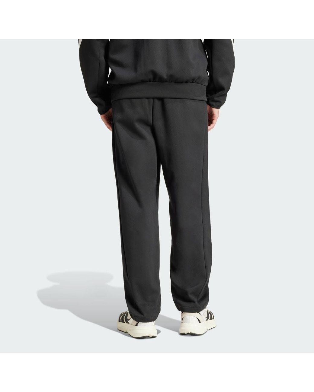 Adidas Black Z.N.E. Open-Hem Joggers for men