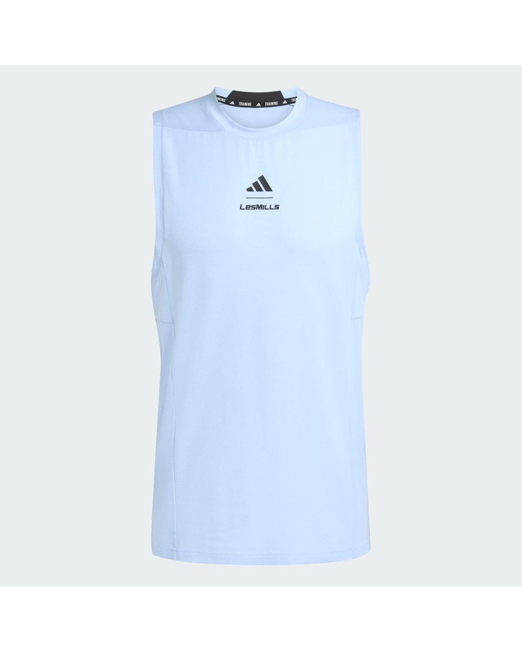 Adidas Blue Les Mills Graphic Tank Top for men