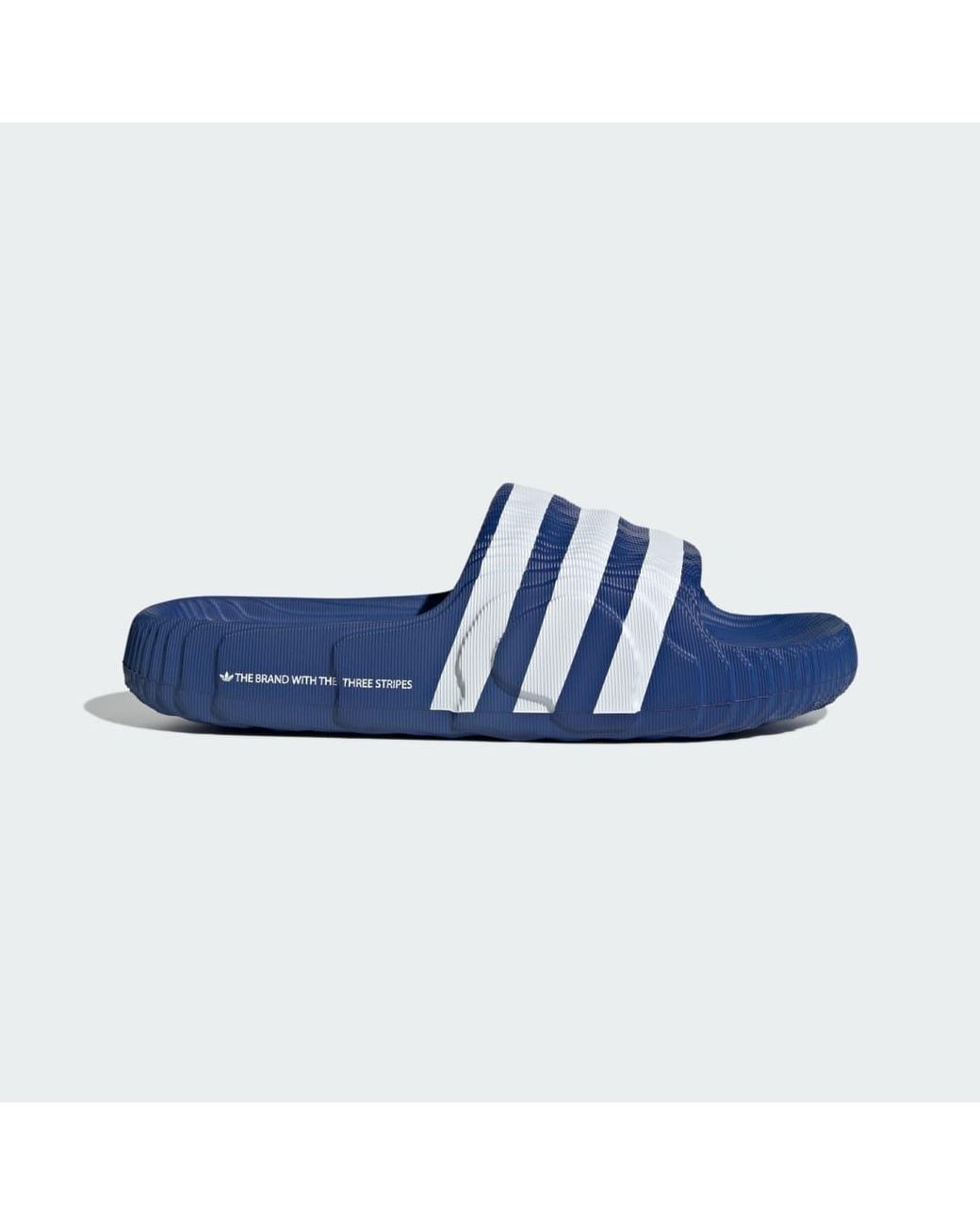 Adidas Blue Adilette 22 Slides