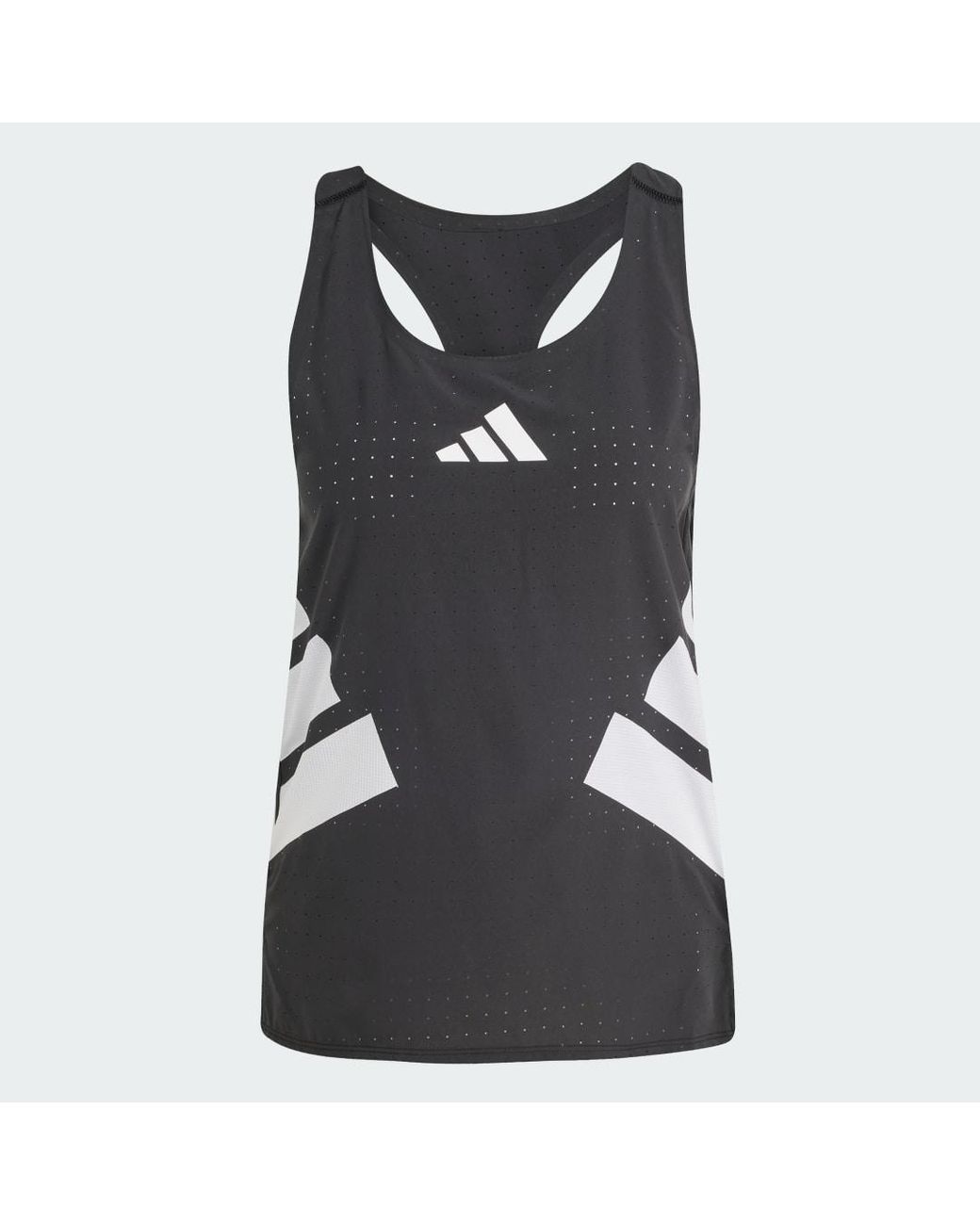 Adidas Black Adizero Road To Records Singlet