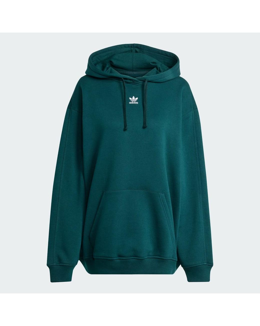 Adidas Green Essentials Oversized Fleece Hoodie