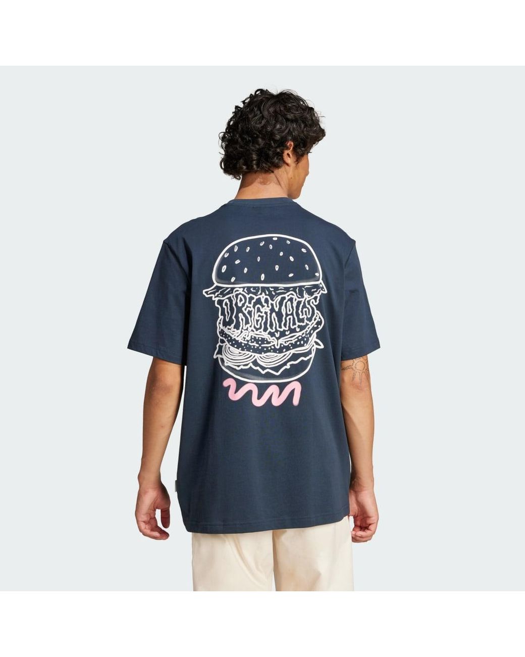Adidas Originals Blue Tee for men