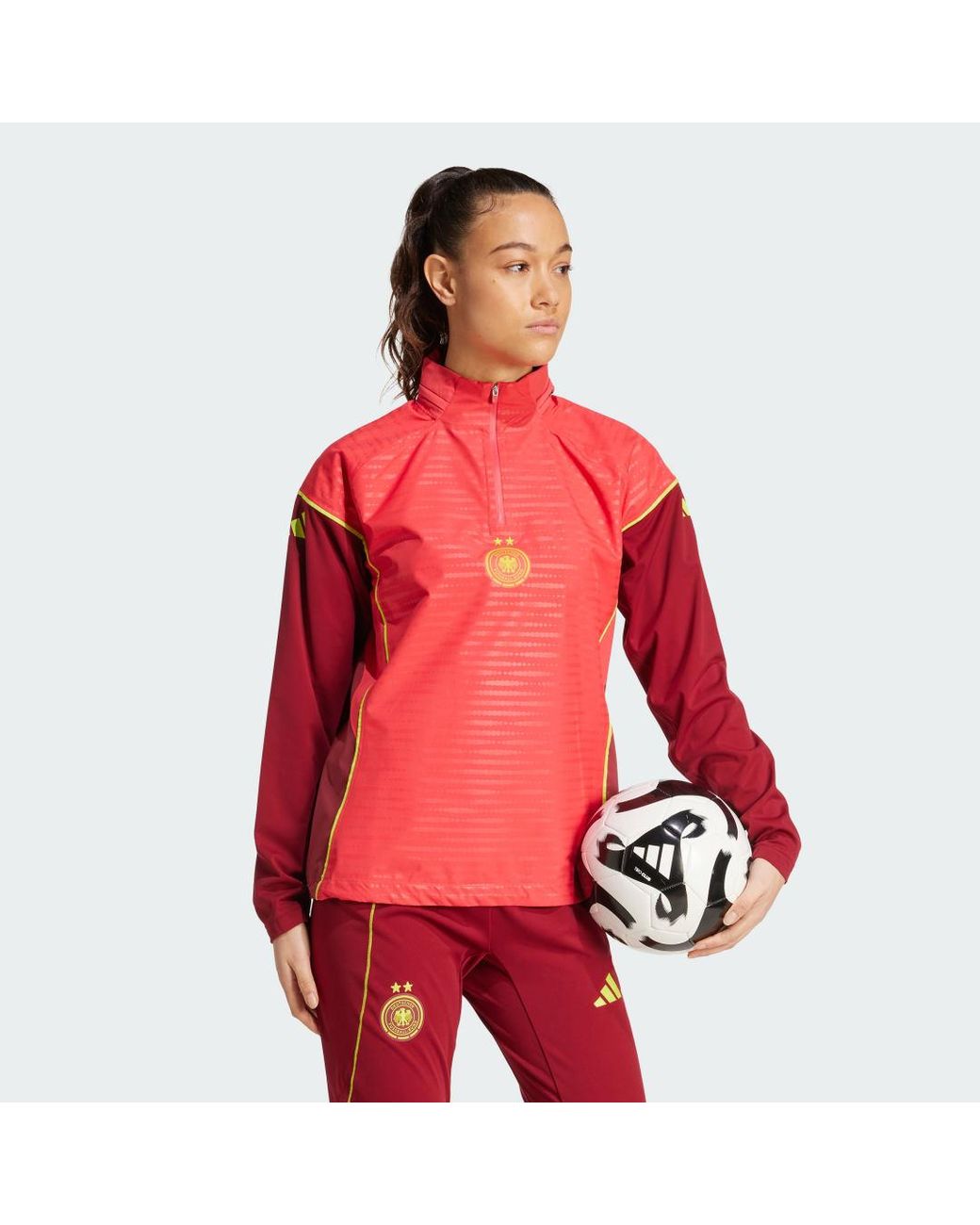 Adidas Red Germany Tiro 25 Pro Rain Top