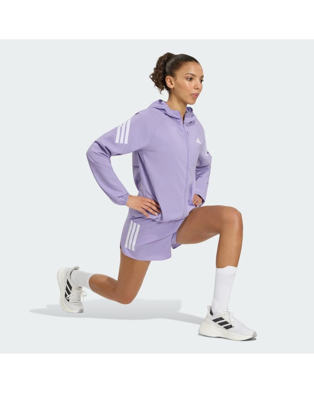 Adidas Purple Adi365 Iconic Running Jacket
