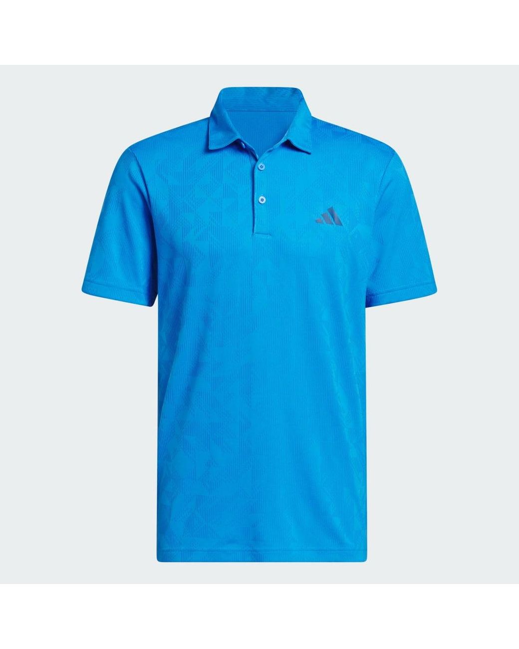 Adidas Blue Ultimate365 Jacquard Polo Shirt for men