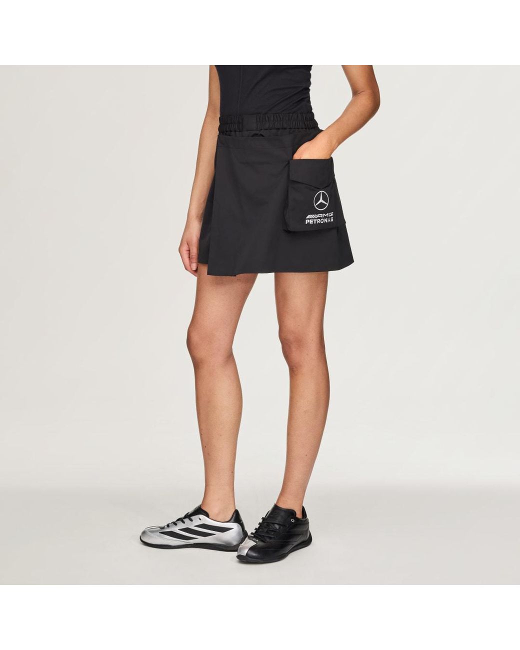 Adidas Blue Y-3 Mercedes Short Skirt