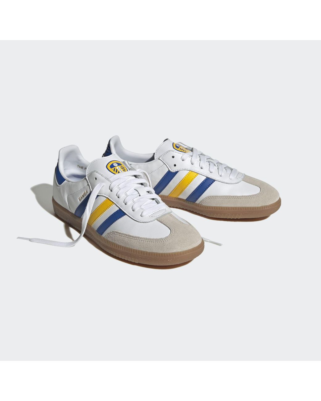 adidas gazelle silver green womens Limited edition Leeds Utd FC retro Gary Speed yellow / blue Adidas cus   Sneakcustomtrainers.com