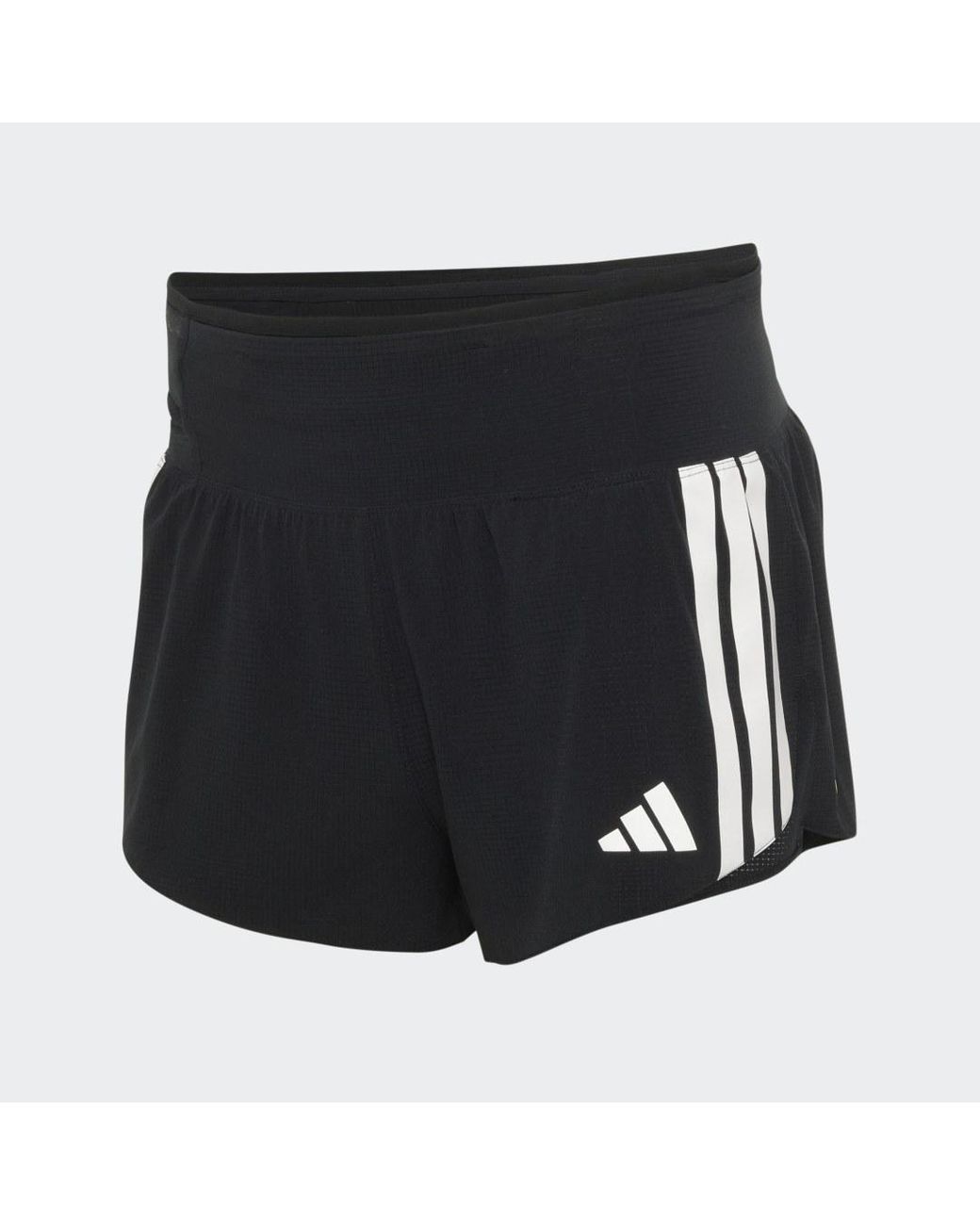 Adidas Gray Adizero Running Gel Pocket Shorts