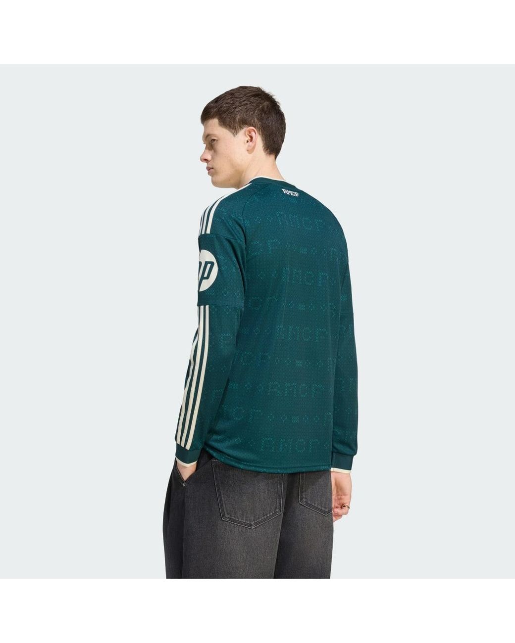 Adidas Green Real Madrid 26/27 Away Jersey Long Sleeve for men