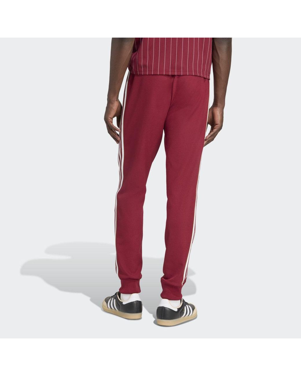 Adidas Red Arsenal Terrace Icons Track Pants for men