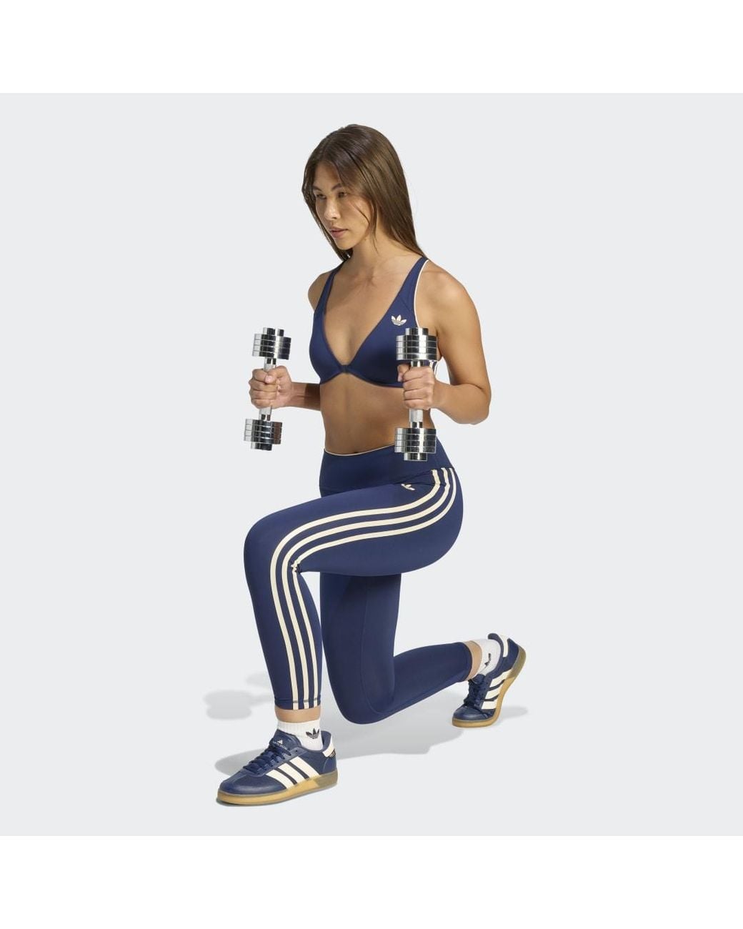 Adidas Blue Sport Superstar 7/8 Leggings