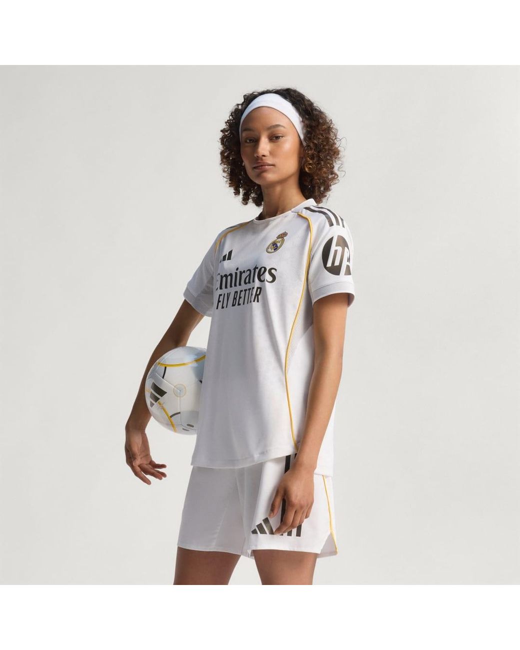 Adidas White Real Madrid 25/26 Home Authentic Jersey
