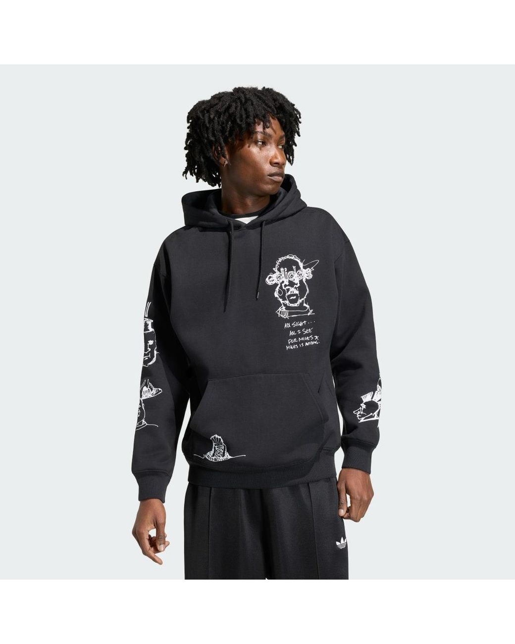 Adidas Black Peter Moore Hoodie for men