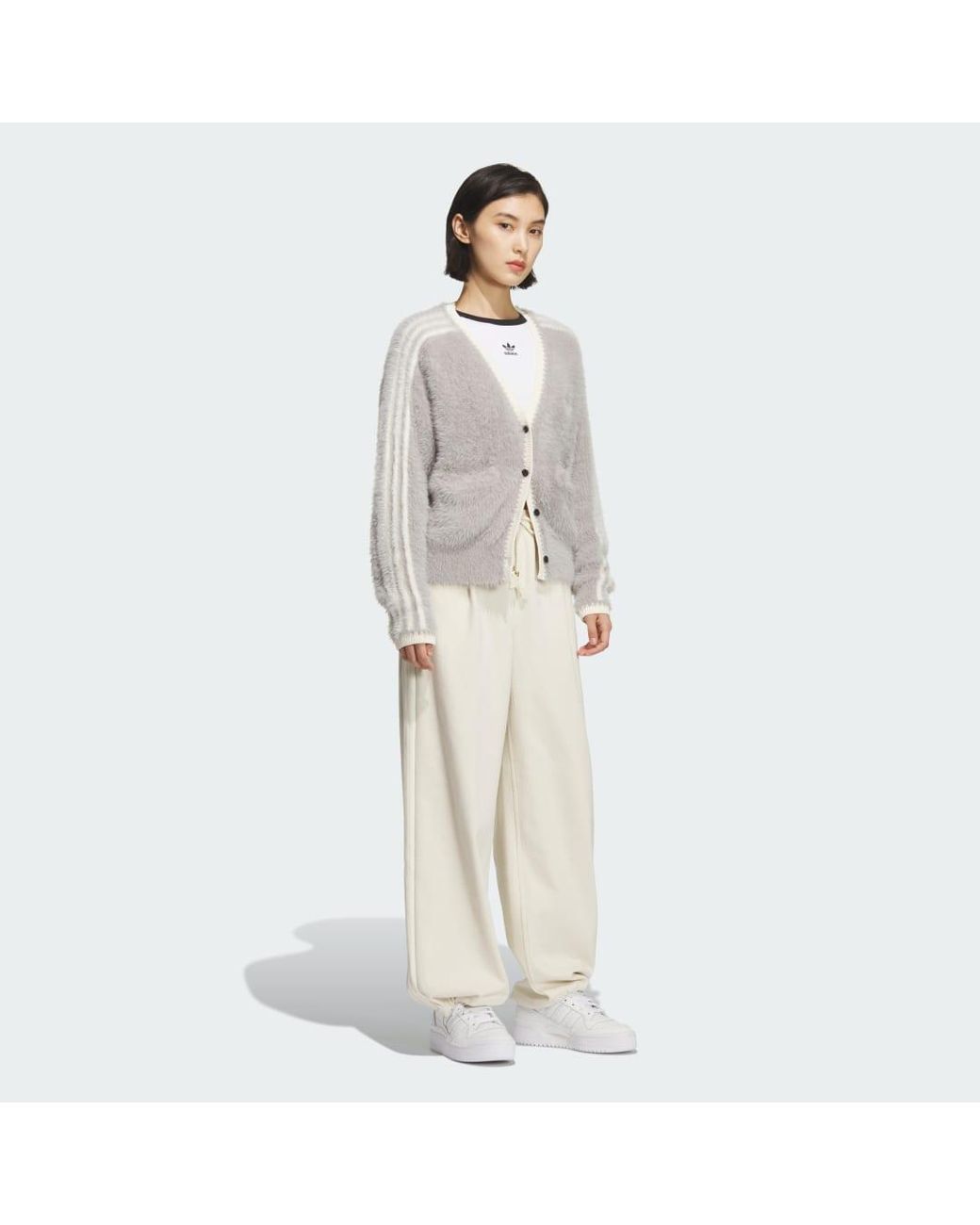Adidas Gray Crafted Cardigan
