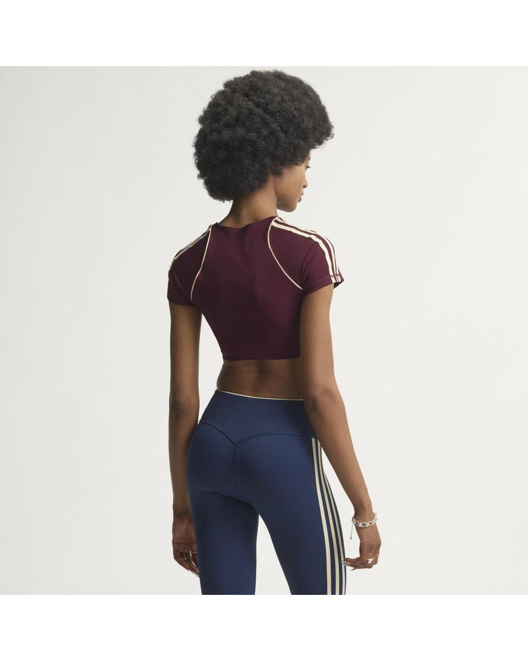 Adidas Red Originals Sport Superstar Bra Tee
