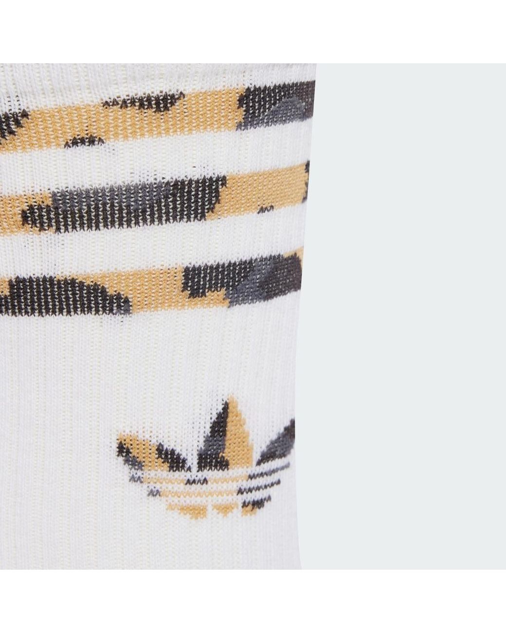 Adidas Multicolor Leopard Crew Socks 2 Pairs