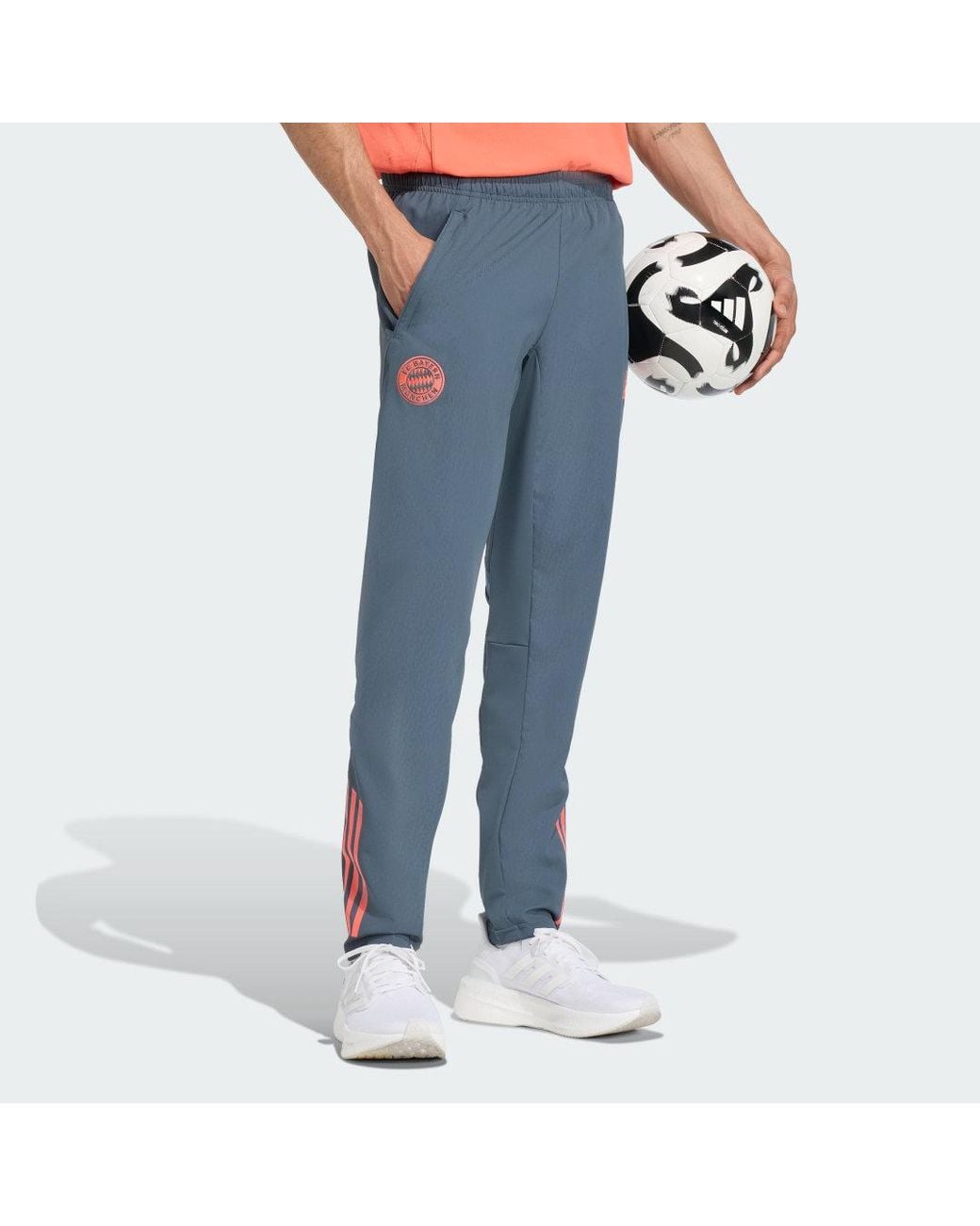 Adidas Blue Fc Bayern Tiro 25 Competition Presentation Tracksuit Bottoms for men