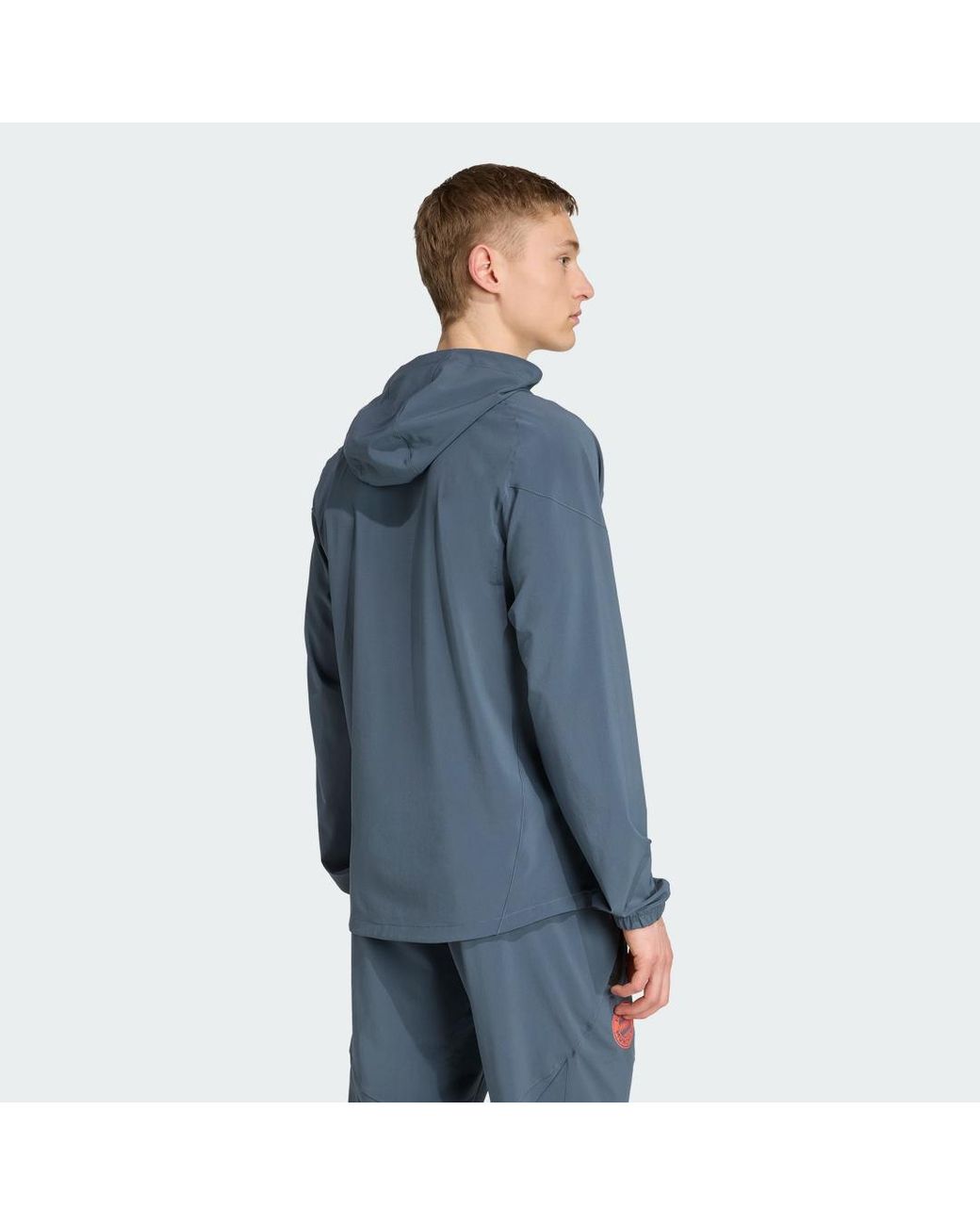 Adidas Blue Bayern Munich 2025/26 Tiro Vis Tech Travel Jacket for men