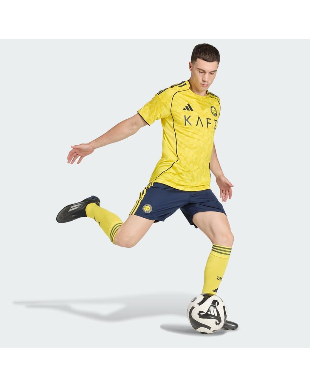 Adidas Yellow Al Nassr Fc 25/26 Home Jersey for men