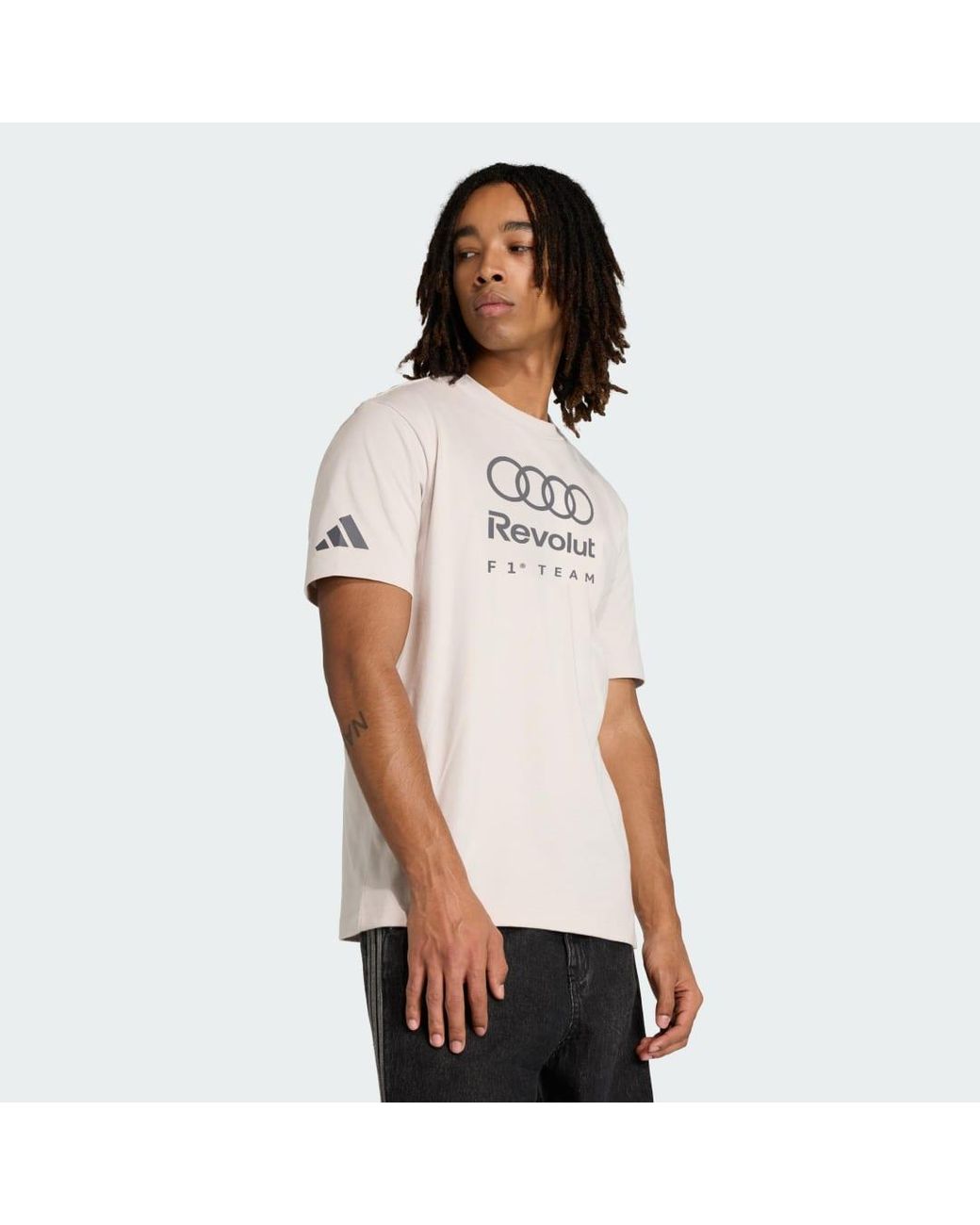 Adidas Natural Motorsport Audi Revolut F1 Team Dna Graphic Tee Ke6123 for men