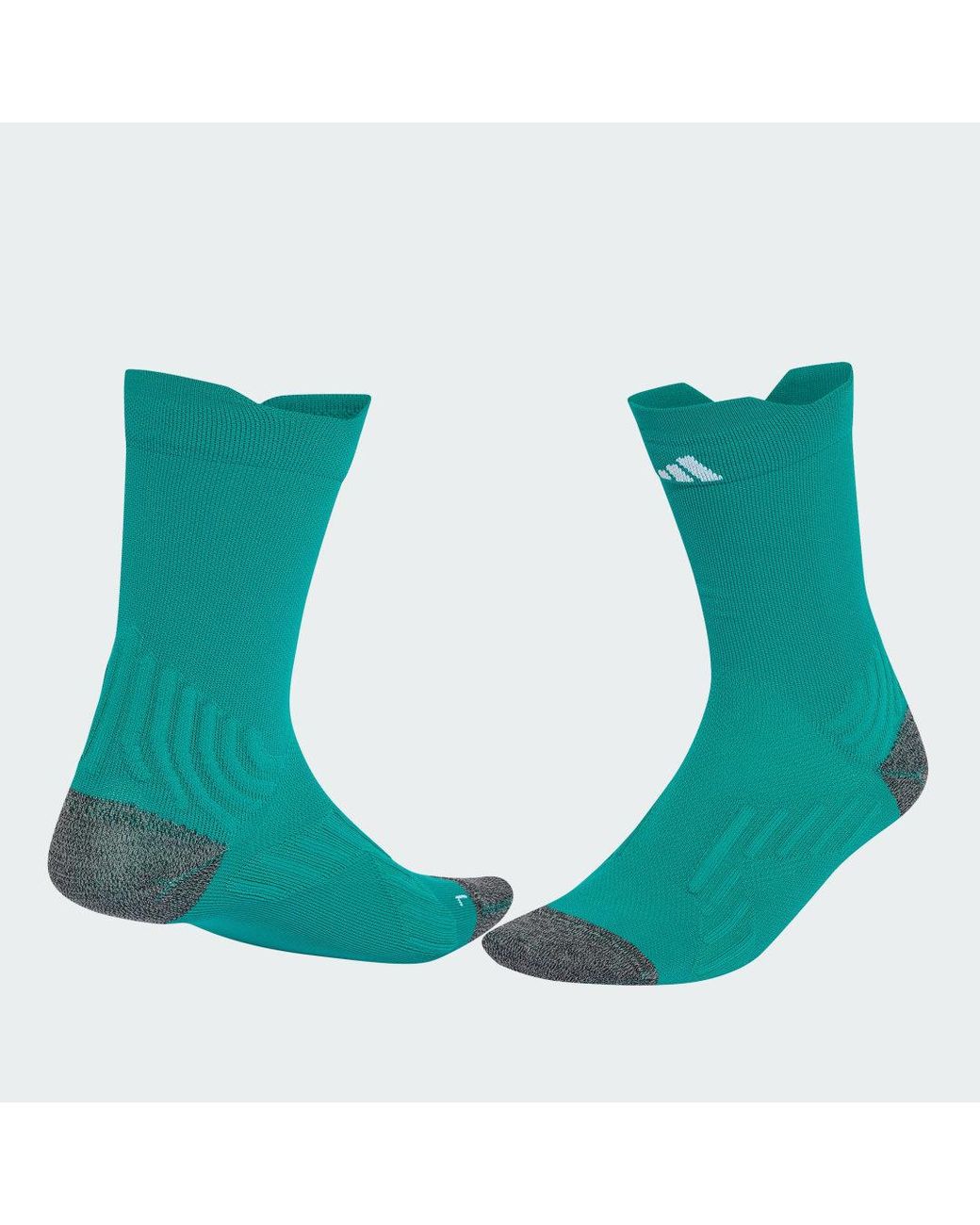 Adidas Green Running Comfy Crew Sock