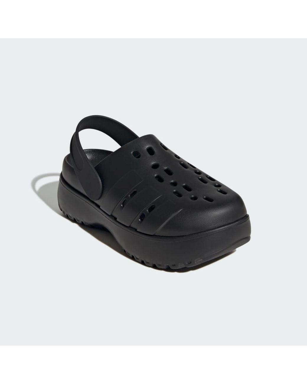 Adidas Black Women Adult Adilette Platform Clog 6