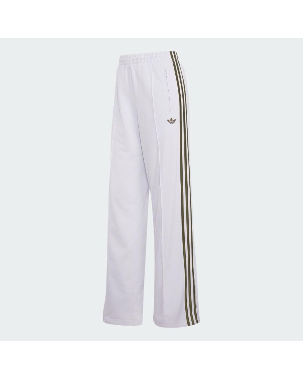 Adidas White Firebird Loose Track Tracksuit Bottoms