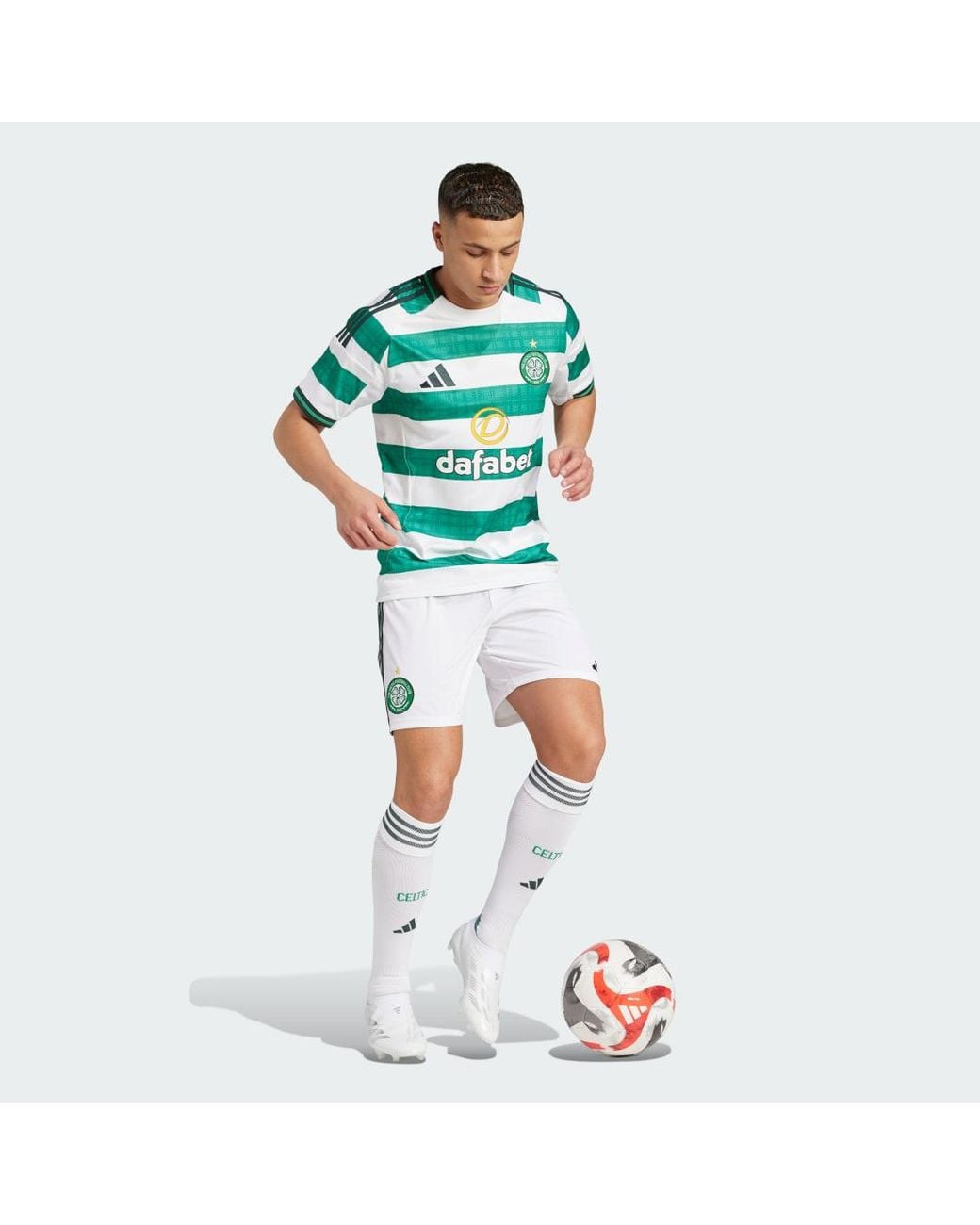 Adidas Blue Celtic Fc 25/26 Home Shorts for men