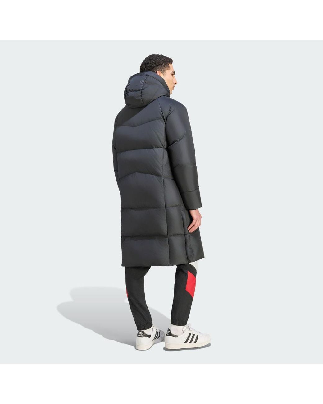 Adidas Black Manchester United Eqt Down Coat for men