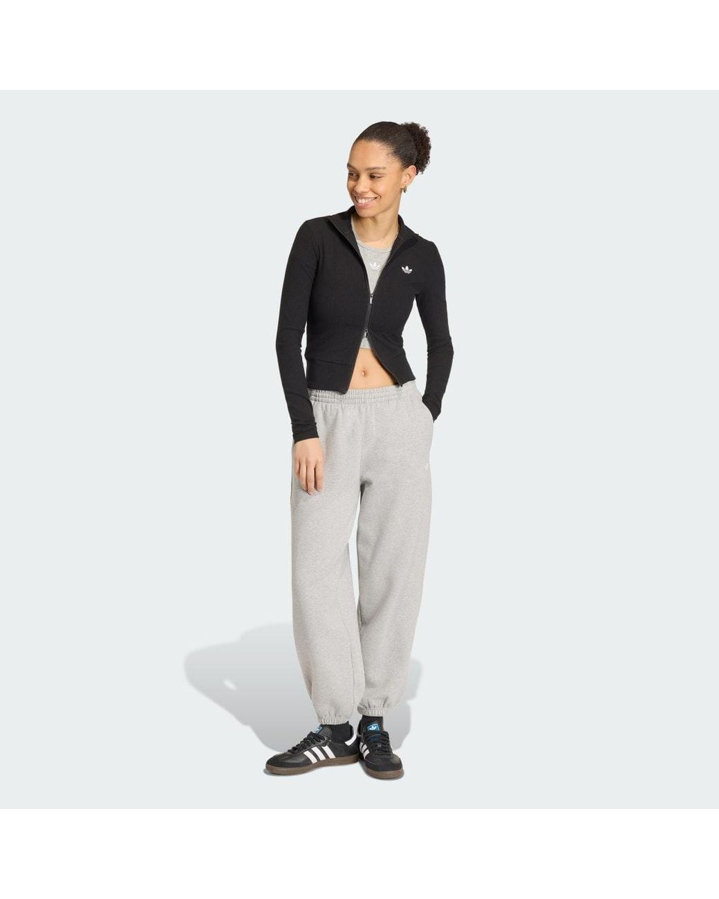 Chaqueta Essentials Rib Adidas de color Black