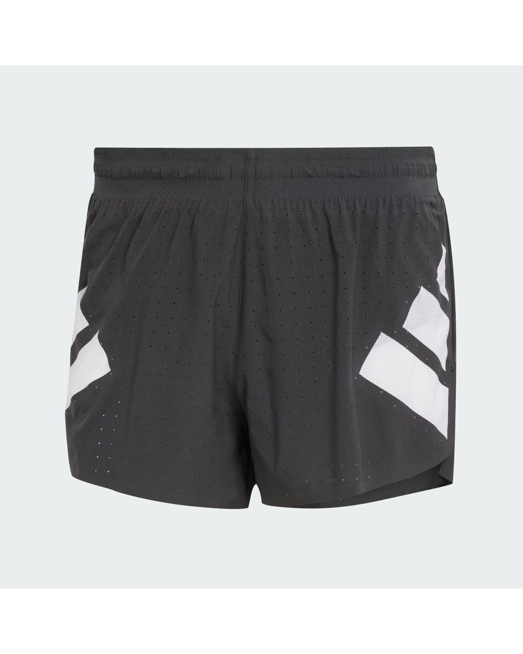 Adidas Black Adizero Road To Records Split Shorts for men