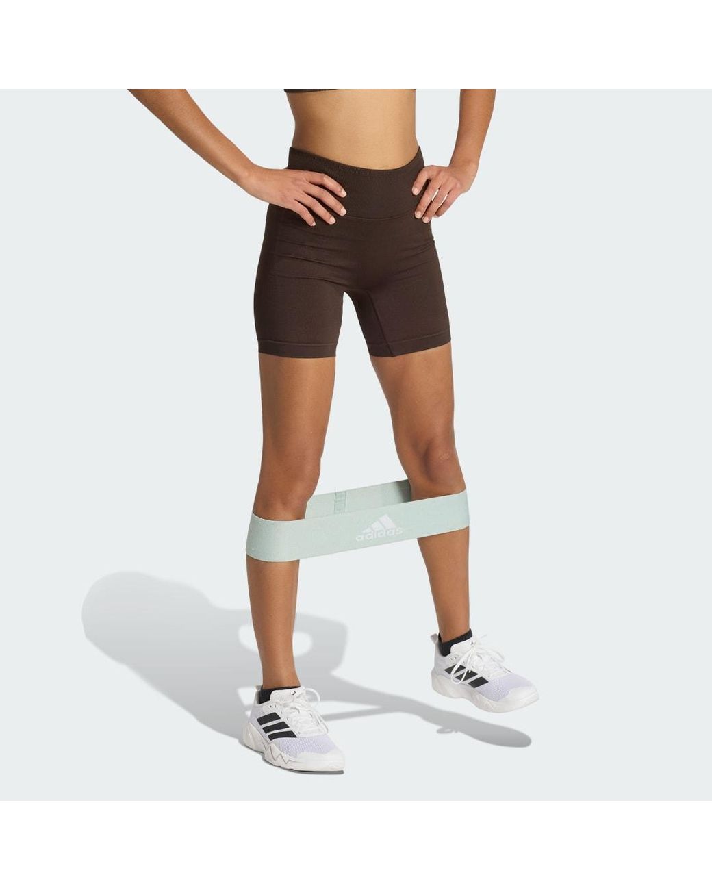 Adidas Black Workout Essentials Knit Scrunch 5 Inch Leggings