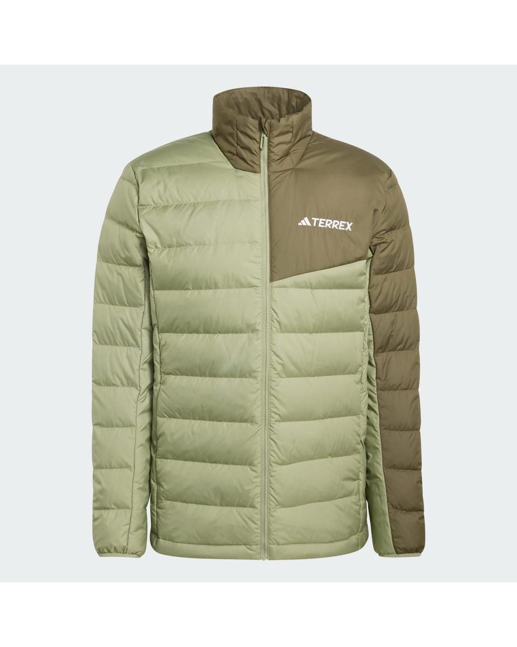 Adidas Originals Green Terrex Multi Light Down Climawarm Jacket for men