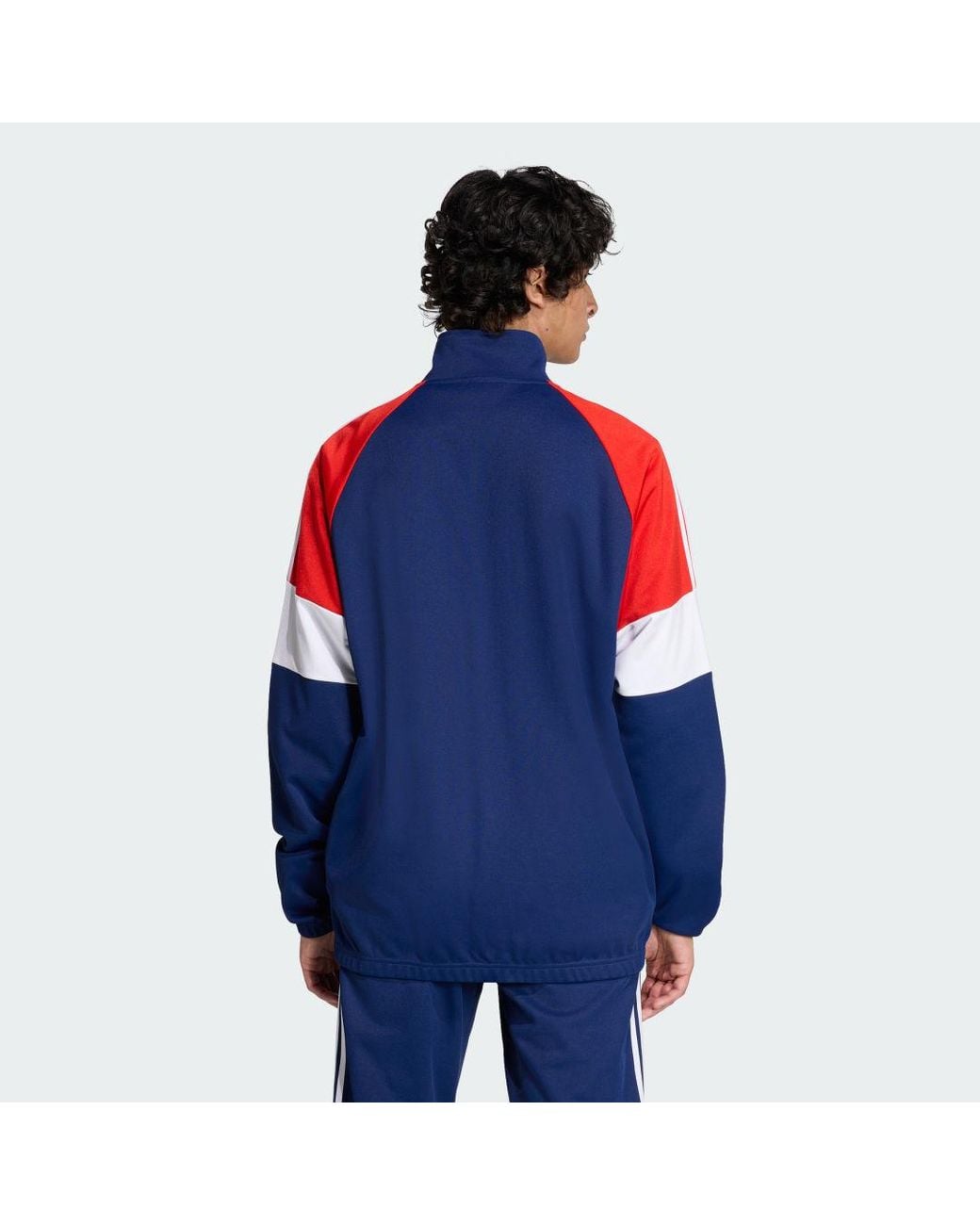 Adidas Blue Fc Bayern Munich Lfstlr Track Top for men