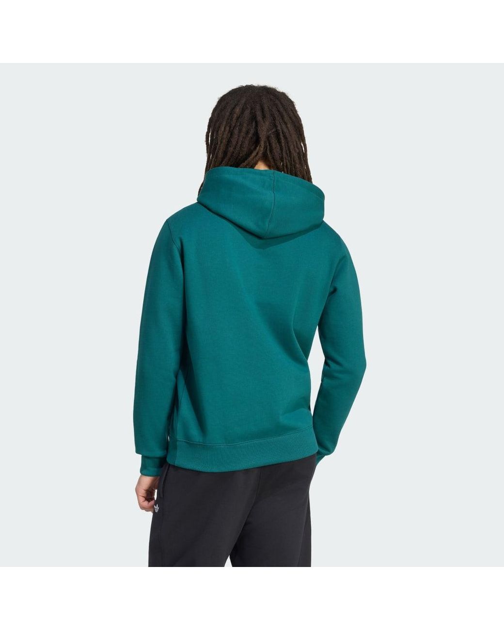 Sudadera Con Capucha Trefoil Essentials Adidas de hombre de color Green