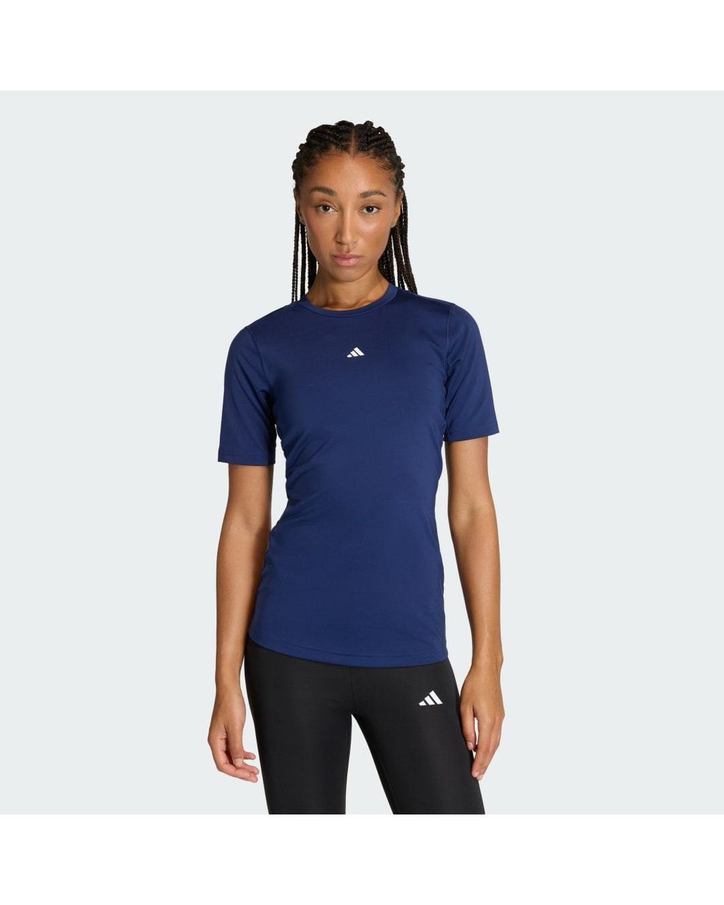 Adidas Blue Techfit Training T-Shirt