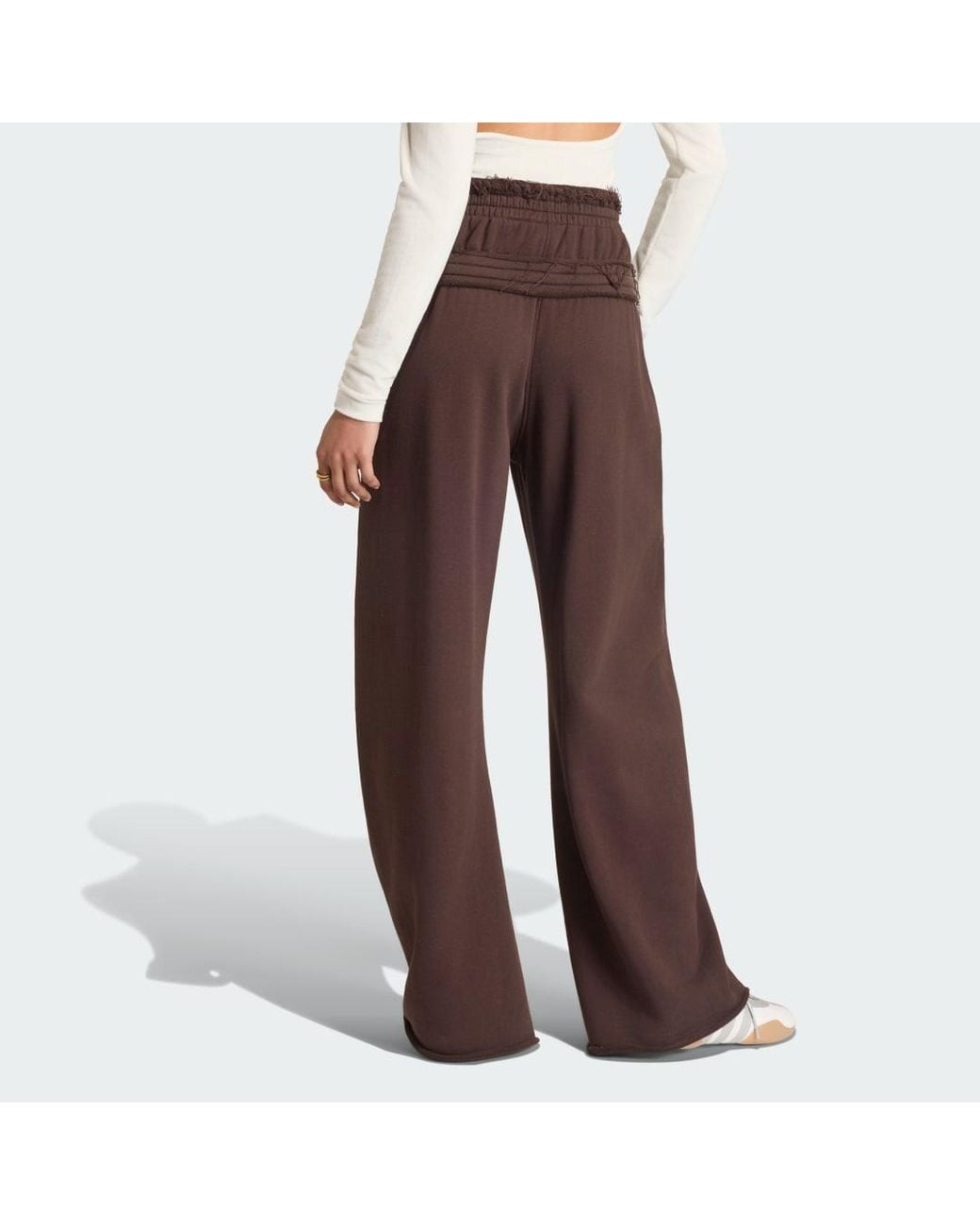 Adidas Brown Sst Double Waisted Pant