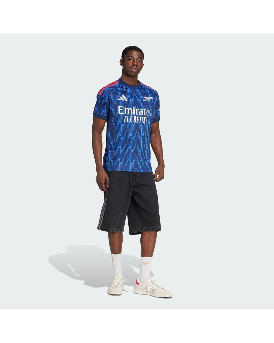 Adidas Blue Arsenal 25/26 Away Jersey for men