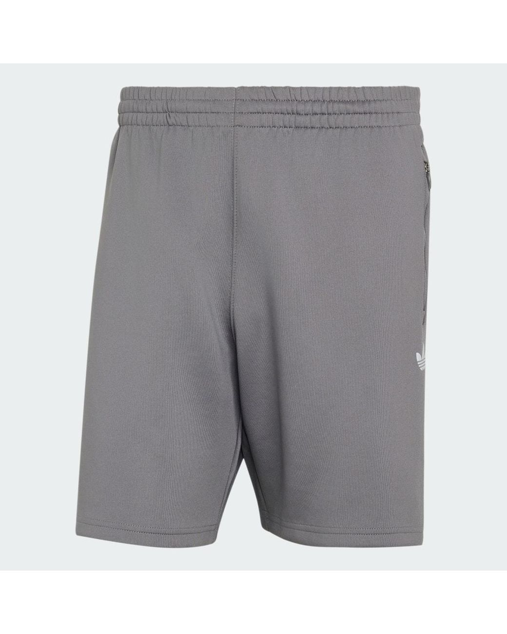 Adidas Gray Trefoil Essentials Spacer Shorts for men