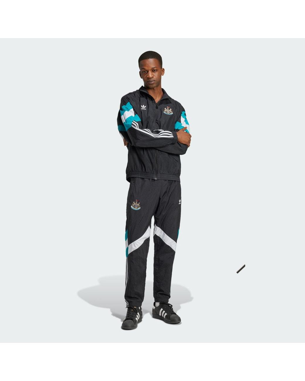 Adidas Black Newcastle United Fc Track Pants for men