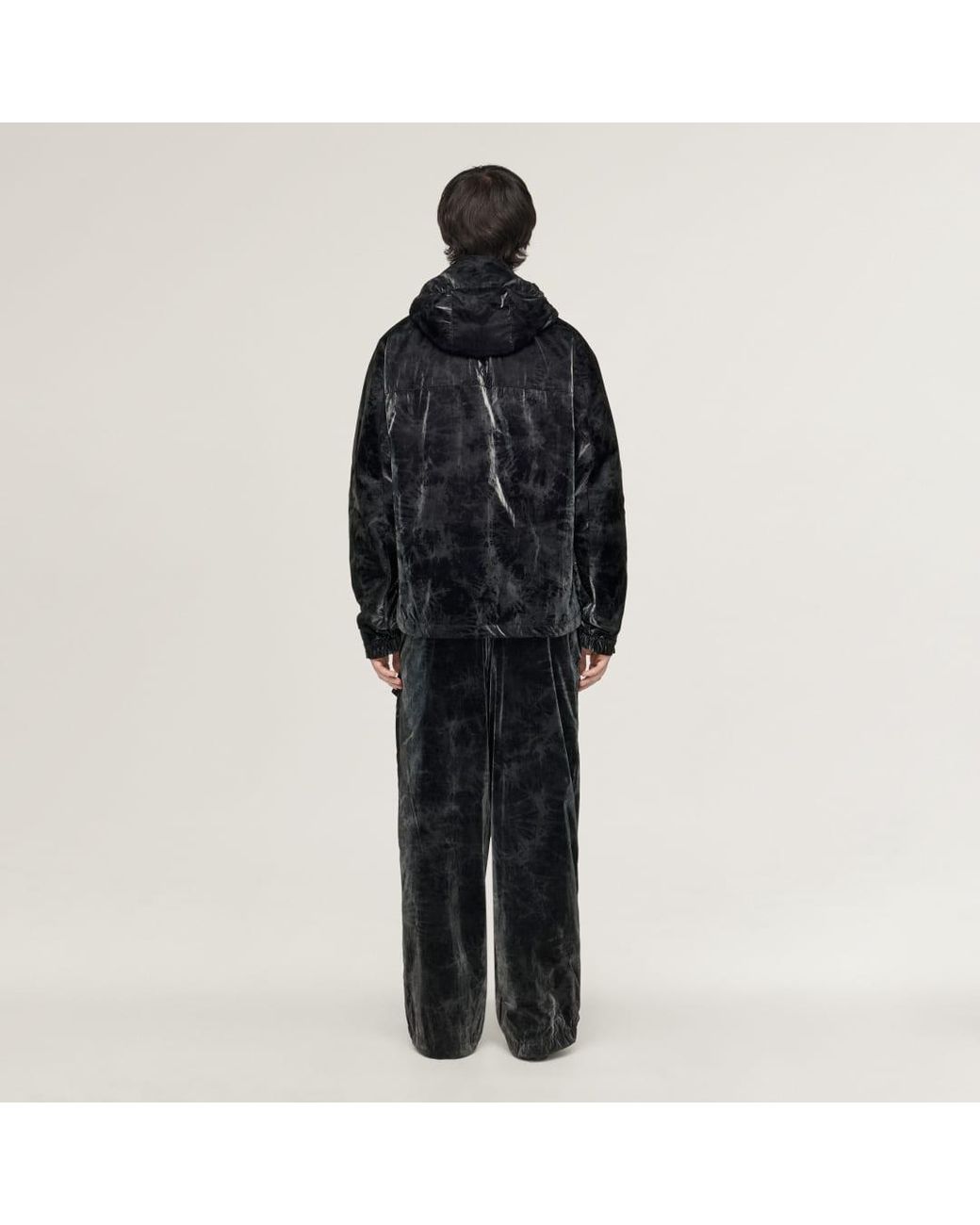Adidas Black Y-3 Marble Nylon Windbreaker for men