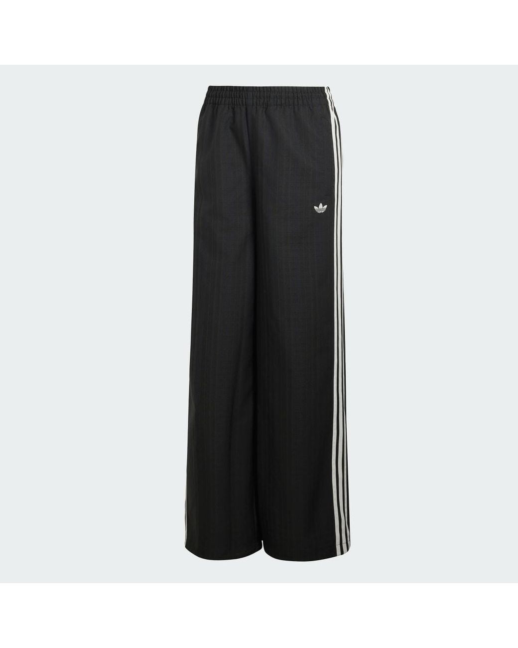 Adidas Black Loose Check Track Pants
