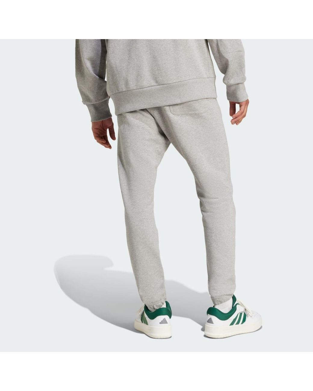 Adidas Gray All Szn French Terry Regular Tapered Pants for men