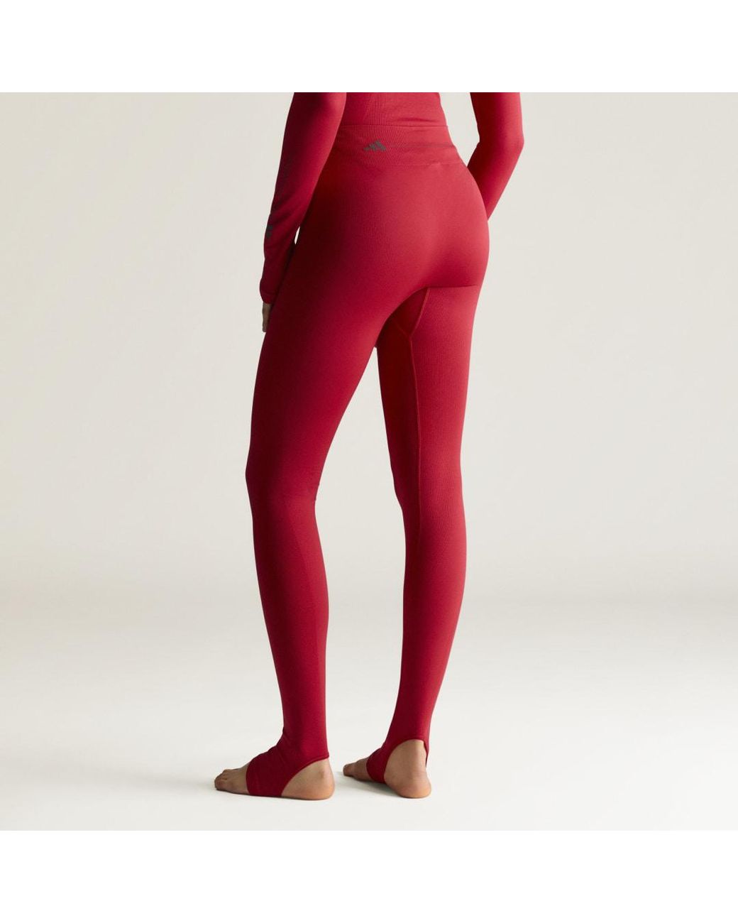 Adidas Red By Stella Mccartney Seamless Yoga Leggings
