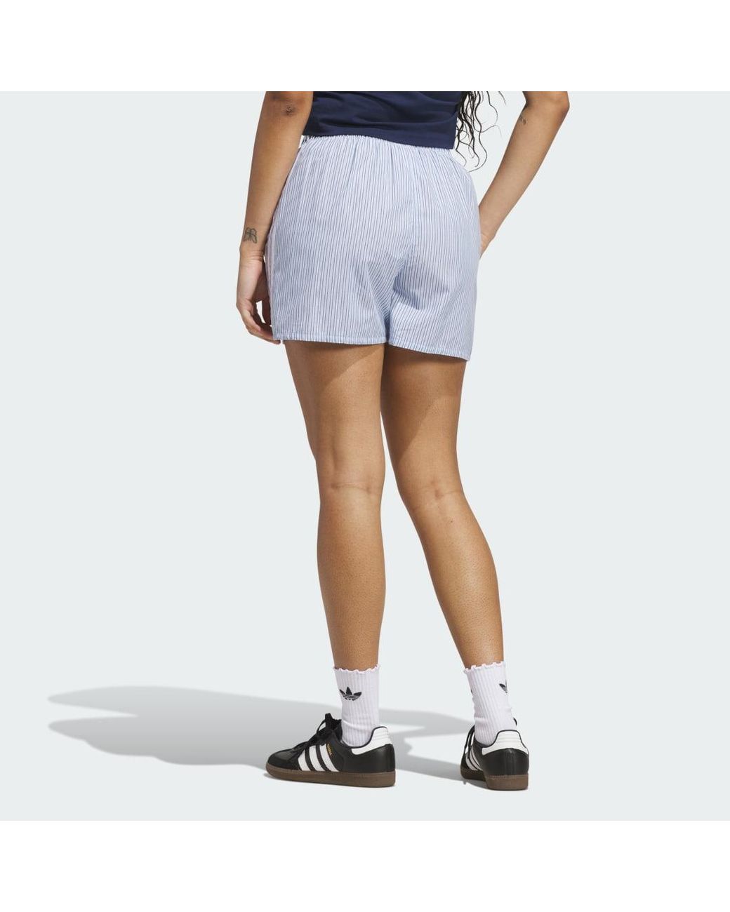 Adidas Blue Striped Boxer Short