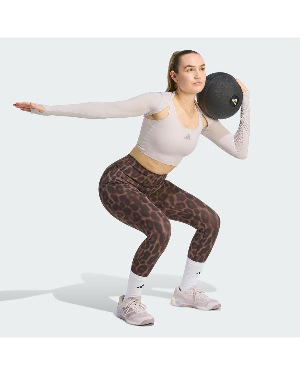 Adidas Gray Primelift Essentials Workout Contour Shrug
